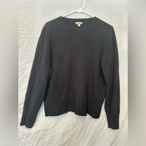 J Crew women’s 100% cashmere crew neck sweater, size M